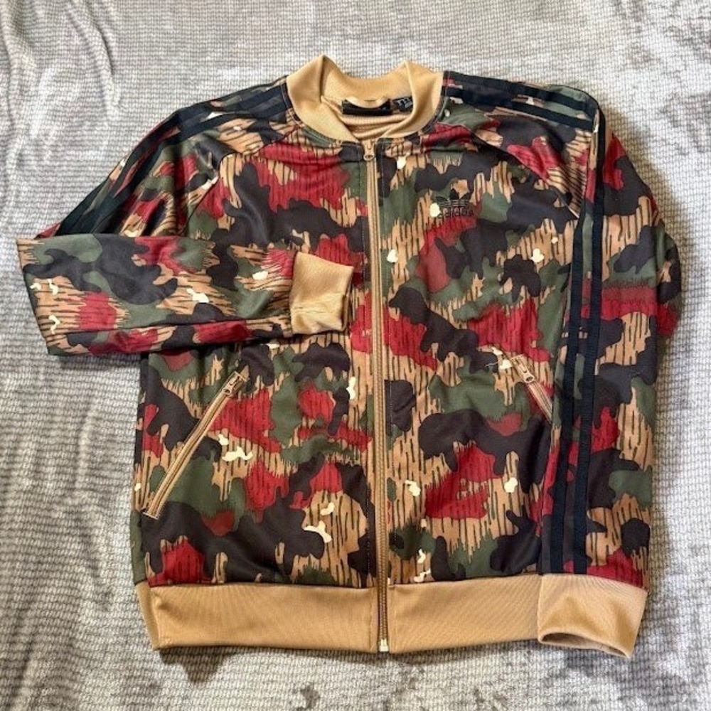 Adidas Pharrell Williams Hu Hiking Swiss Camo Track Jacket Boys Large CY7862